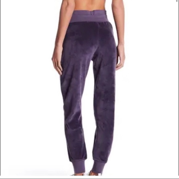 Zella Pregame Velour Purple Joggers 